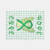 Bewustmaking voor bijnierkanker Klontendoekjes Fleece Deken (Voorkant (Horizontaal))