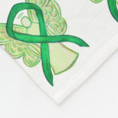 Bewustmaking voor bijnierkanker Klontendoekjes Fleece Deken (Hoek)