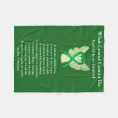 Bewustmaking voor bijnierkanker Ribbon Angel Art B Fleece Deken (Voorkant (Horizontaal))