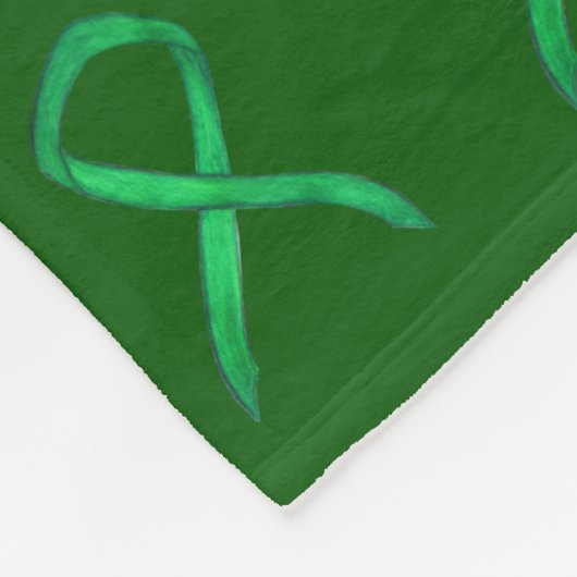 Bewustmaking voor bijnierkanker Ribbon Fleece Blan (Hoek)