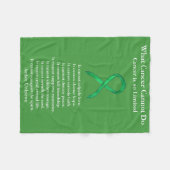 Bewustmaking voor bijnierkanker Ribbon Soft Chemo  Fleece Deken (Voorkant (Horizontaal))