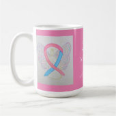Bewustmaking voor borstkanker Ribbon Angel Mok (Links)