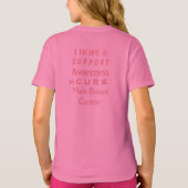Bewustmaking voor borstkanker Ribbon Angel Shirt (Achterkant)