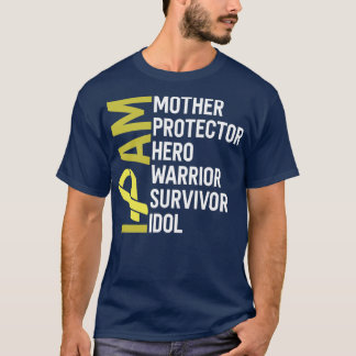 Bewustmaking voor botkanker Ik ben moeder Hero War T-shirt