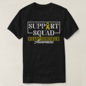 Bewustmaking voor botkanker Ik steun Squad I Chond T-shirt (Design voorkant)