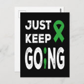 Bewustmaking voor geestelijke gezondheid gewoon do briefkaart (Voorkant / Achterkant)