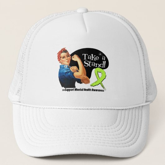 Bewustmaking voor geestelijke gezondheid Neem een  Trucker Pet (Voorkant)