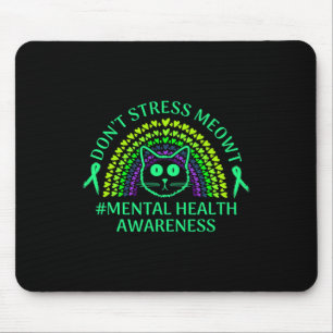 Bewustmaking voor geestelijke gezondheid Stress Me Muismat