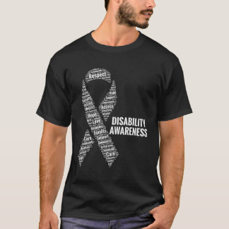 Bewustmaking voor gehandicapten Respect Toegangszo T-shirt
