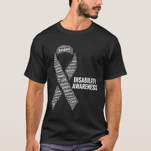 Bewustmaking voor gehandicapten Respect Toegangszo T-shirt (Voorkant)