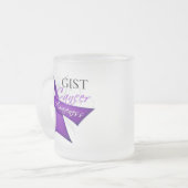 Bewustmaking voor GIST-kanker met rollint Matglas Koffiemok (Voorkant links)