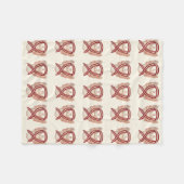 Bewustmaking voor hoofd- en nekkanker lint zachte  fleece deken (Voorkant (Horizontaal))