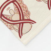 Bewustmaking voor hoofd- en nekkanker lint zachte  fleece deken (Hoek)