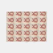 Bewustmaking voor hoofd- en nekkanker lint zachte  fleece deken (Voorkant (Horizontaal))