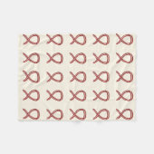 Bewustmaking voor hoofd- en nekkanker lint zachte  fleece deken (Voorkant (Horizontaal))