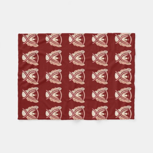 Bewustmaking voor hoofd- en nekkanker lint zachte fleece deken (Voorkant (Horizontaal))