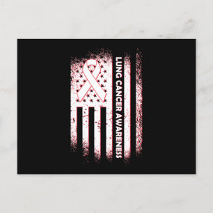 Bewustmaking voor kanker Overlevingskansen Lung Ca Briefkaart