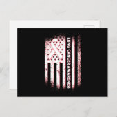 Bewustmaking voor kanker Overlevingskansen Lung Ca Briefkaart (Voorkant / Achterkant)