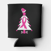 Bewustmaking voor kerstborstkanker blikjeskoeler (Voorkant)