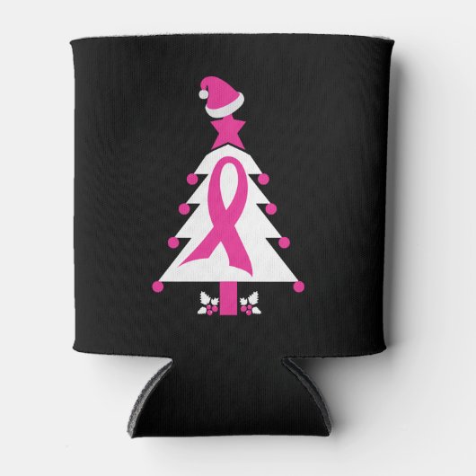 Bewustmaking voor kerstborstkanker blikjeskoeler (Voorkant)