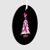 Bewustmaking voor kerstborstkanker ornament (voorkant)