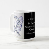 Bewustmaking voor neuroendocriene kanker Ribbon An Koffiemok (Voorkant links)