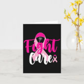 Bewustmaking voor roze lintborst kaart (Gele Bloem)