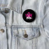 Bewustmaking voor roze lintborst ronde button 5,7 cm (In situ)