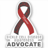 Bewustmaking voor sikkelcelziekte VinylSticker Sticker (Voorkant)