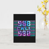 Bewustmaking Zelfmoordpreventie 988 Morgen heeft u Kaart (Gele Bloem)