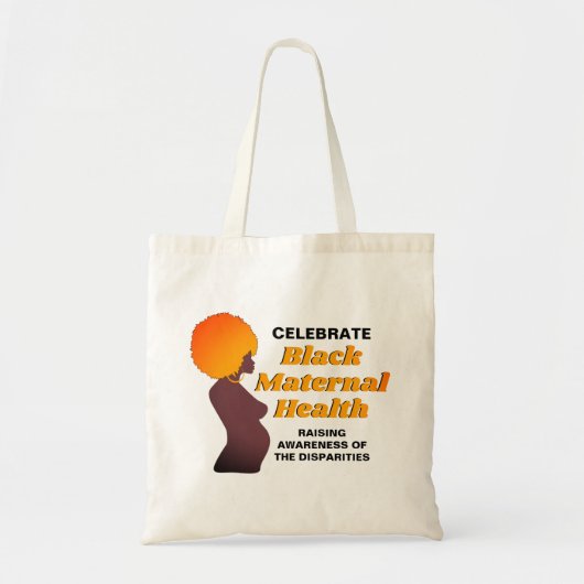 Bewustmaking ZWARTE GEZONDHEID VAN MOEDERS Tote Bag (Voorkant)