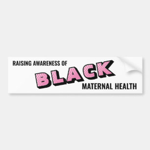 Bewustmaking Zwarte Materale Gezondheid Bumpersticker