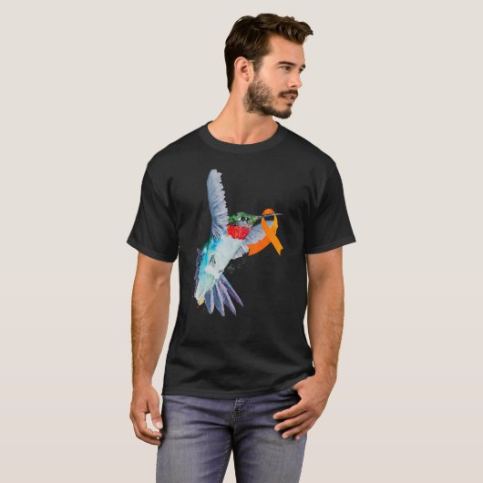 Bewustmakings- en bewustmakingscampagne tegen long t-shirt (Voorkant volledig)