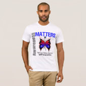 Bewustmakings- zaken Butterfly pulmonaire fibrose T-shirt (Voorkant volledig)