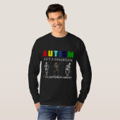 Bewustmakingsautisme is een handicap, het is een v t-shirt (Voorkant volledig)