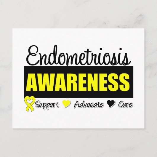 Bewustmakingsbadge Endometriose Briefkaart (Voorkant)