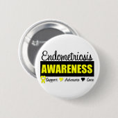 Bewustmakingsbadge Endometriose Ronde Button 5,7 Cm (Voorkant /achterkant)