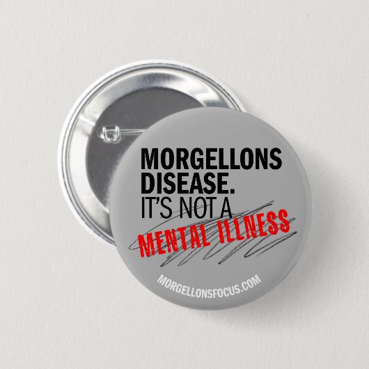 BewustmakingsButton - Grijs Ronde Button 5,7 Cm (Voorkant /achterkant)