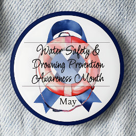 bewustmakingscampagne over waterveiligheid en prev ronde button 5,7 cm