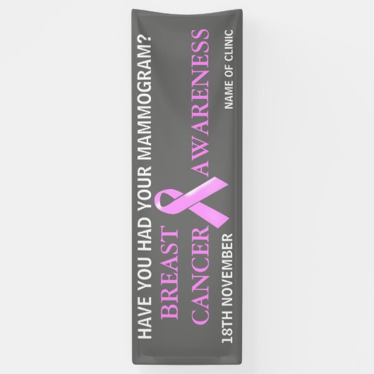 Bewustmakingscampagne voor borstkanker | Personali Spandoek (Verticaal)