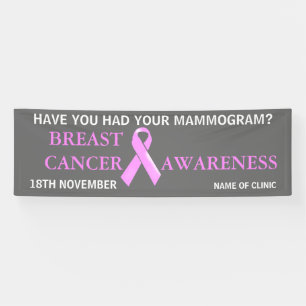 Bewustmakingscampagne voor borstkanker Personali Spandoek