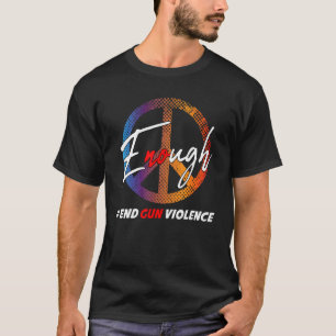 Bewustmakingsdag Draag Oranje genoeg einde Pistool T-shirt