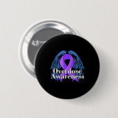 Bewustmakingsdag Engel tegen Verslavingen Ronde Button 5,7 Cm (Voorkant /achterkant)