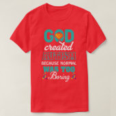 Bewustmakingsdag Puzzle God creëerde een normale A T-shirt (Design voorkant)