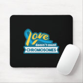 Bewustmakingsdag van het chromosoomworld-down-synd muismat (Met muis)