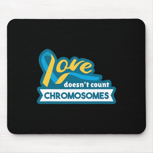Bewustmakingsdag van het chromosoomworld-down-synd muismat (Voorkant)