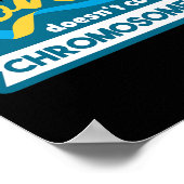 Bewustmakingsdag van het chromosoomworld-down-synd poster (Hoek)