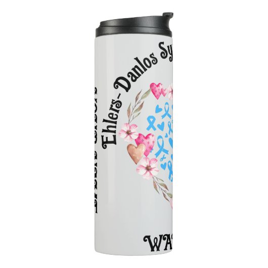 Bewustmakingsdag van het syndroom van Ehlers-Danlo Thermosbeker (Gedraaid links)