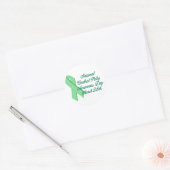 Bewustmakingsdag voor granen ronde sticker (Envelop)