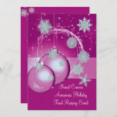 Bewustmakingsfonds voor borstkanker, dat Kerstmis Kaart (Voorkant / Achterkant)